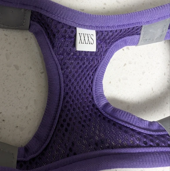 Gamuda Purple Floral Dog Harness and Leash Set - Picture 2 of 10